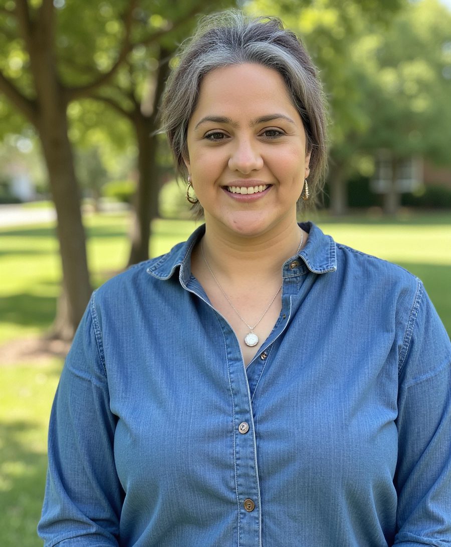 Rosana DaSilva, Ph.D., LPC, sonriendo al aire libre